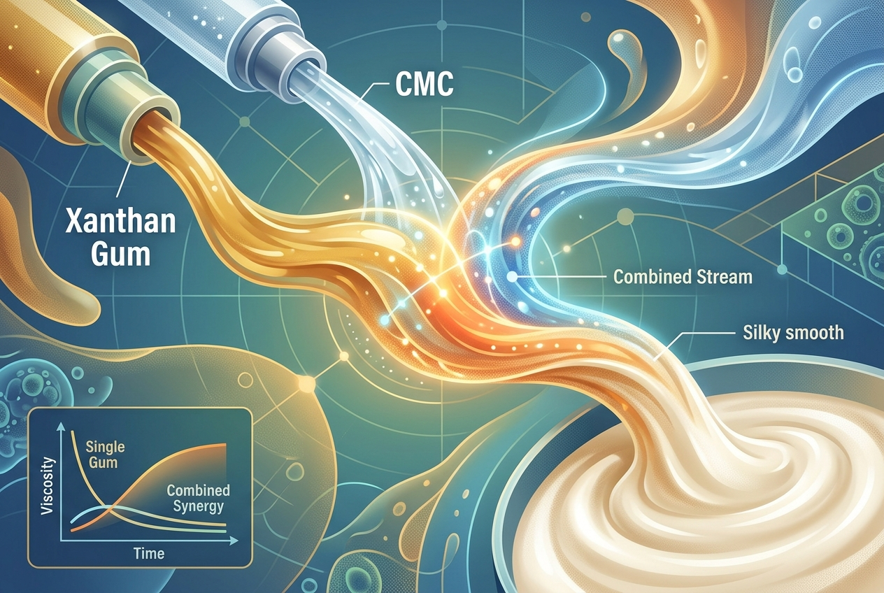 xanthan gum vs CMC, thickener selection, food thickener comparison, CMC thickener, xanthan gum applications, UnionChem