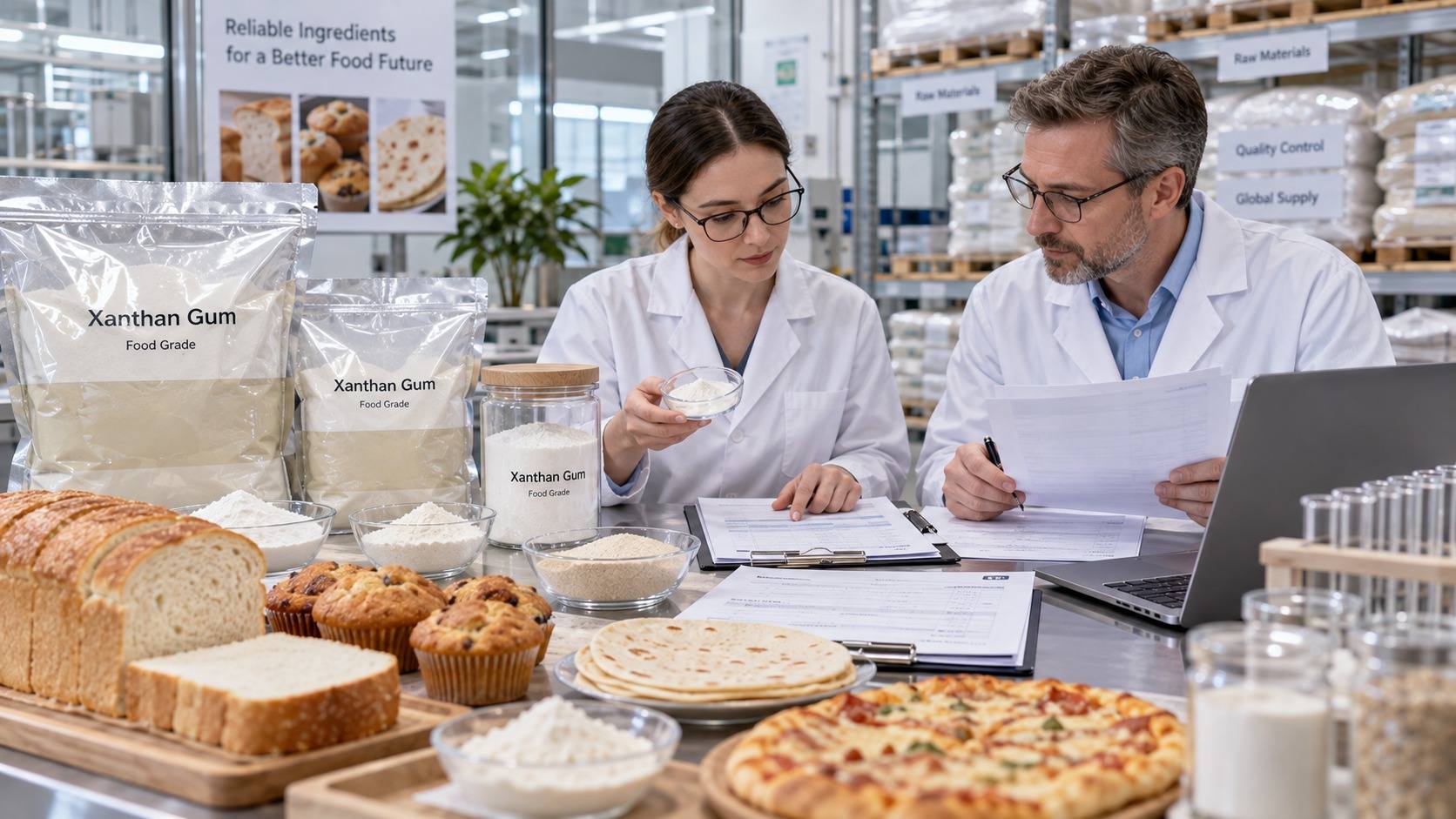Food-Grade Xanthan Gum for Gluten-Free Baking | Dosage, Specs & Supplier Guide