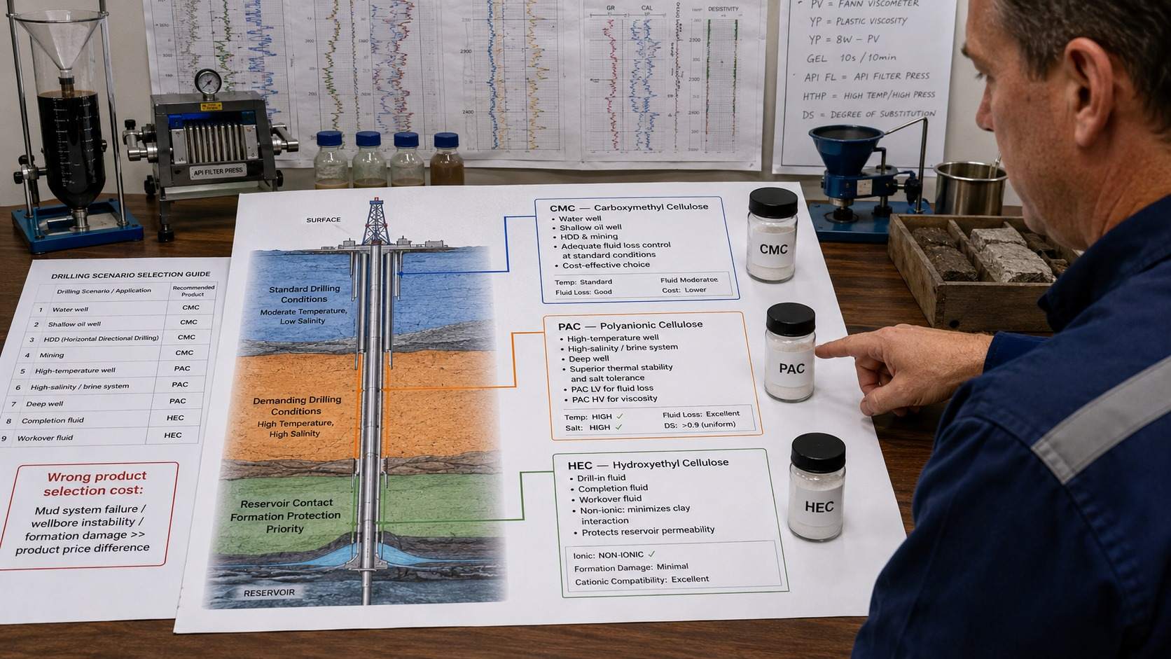 CMC vs PAC vs HEC: How to Choose the Right Cellulose Derivative