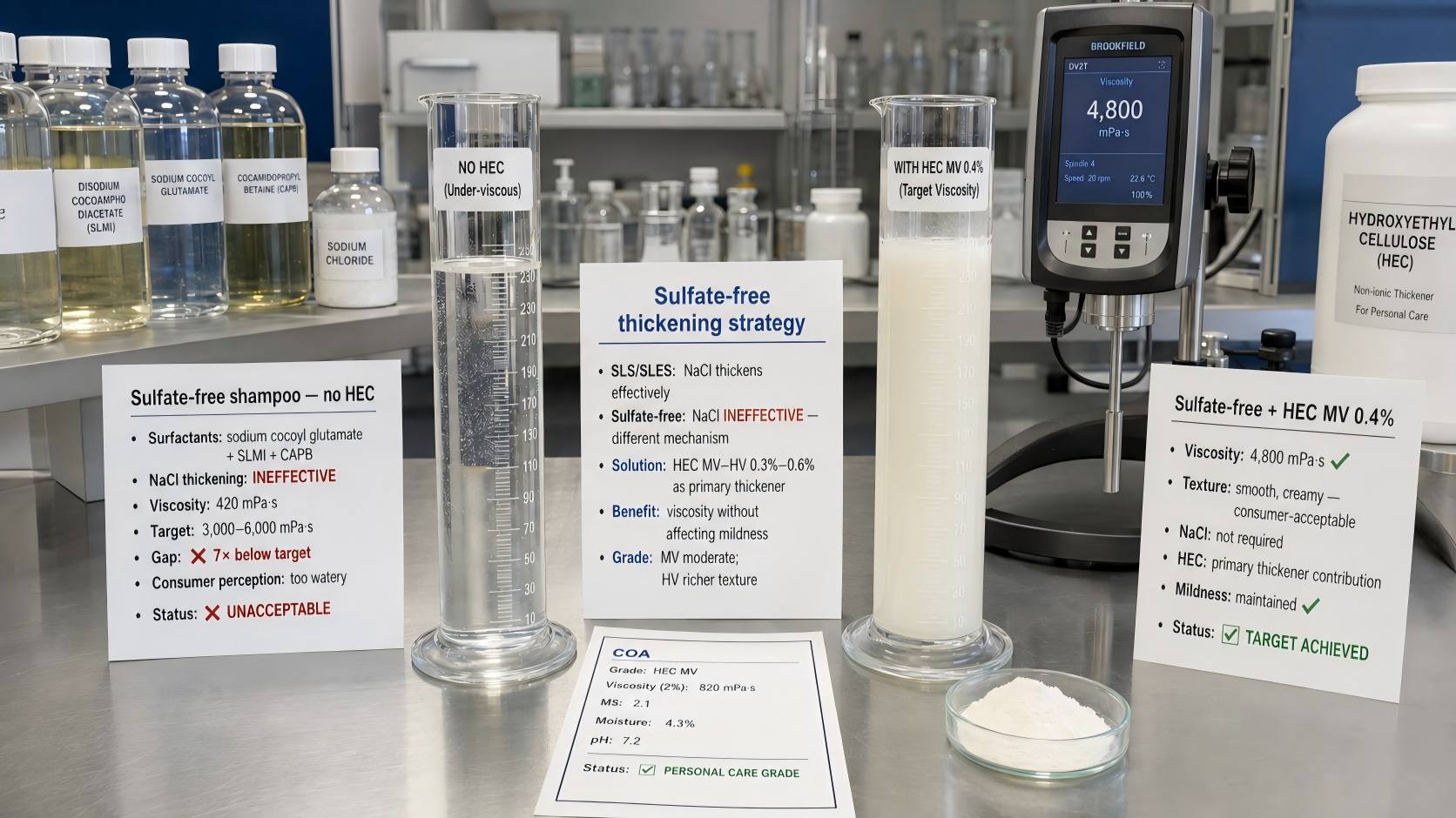 HEC in Shampoo & Personal Care | Formulation Guide for Cosmetic Chemists