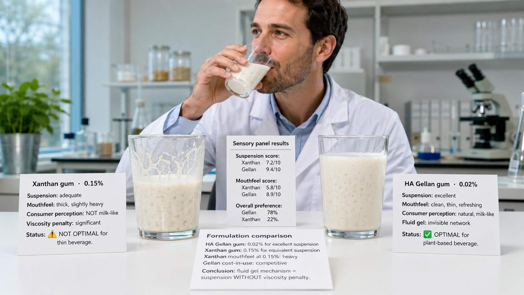 Xanthan Gum vs Gellan Gum vs CMC: Choosing the Right Stabilizer for Food and Beverage